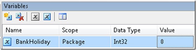 ssis bank holiday variable ssis bank holiday variable