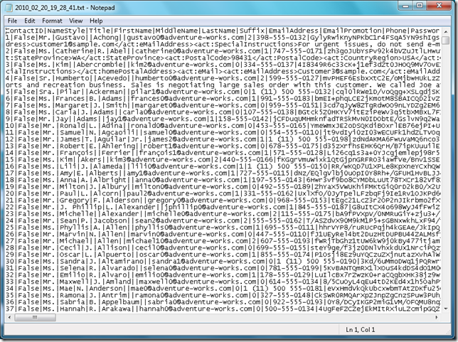 ssis output file ssis output file