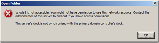 node1 is not accessible node1 is not accessible