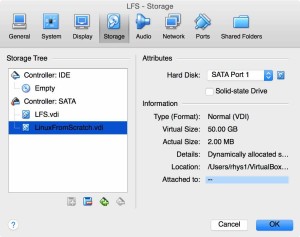 Linux From Scratch VirtualBox Disk