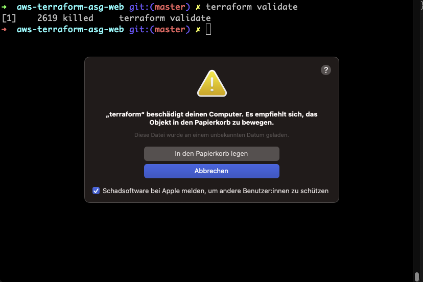 MacOS Terraform will damage your computer
